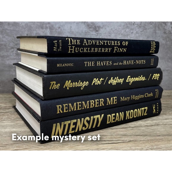 Mystery set of 5 black & gold books / Blind date with a book / Books by color - Picture 3 of 3